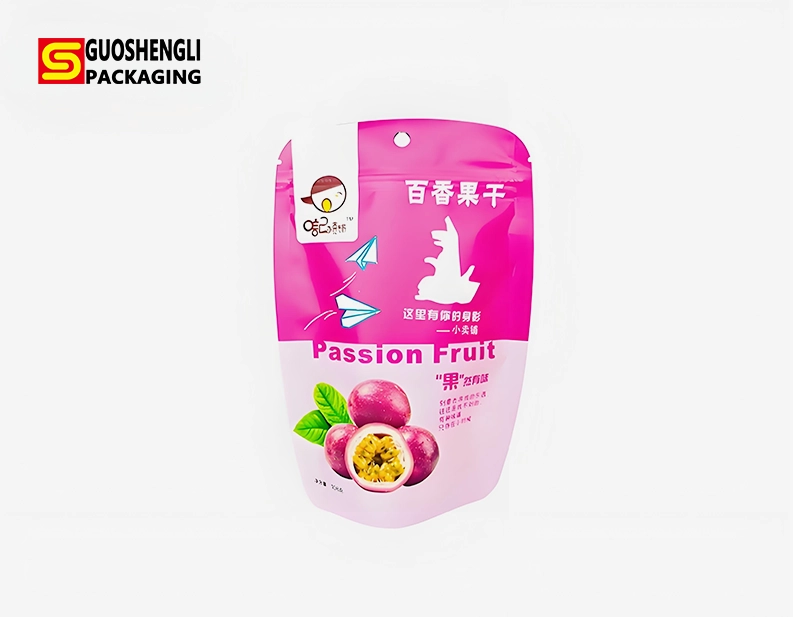 shape pouch for dried fruit packaging